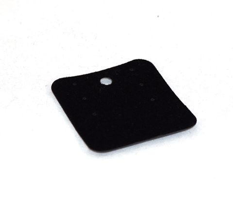 Q25 -  EARRING/PENDANT CARD BLACK FLOCK SML-50Pckg