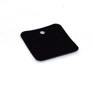 Q25 -  EARRING/PENDANT CARD BLACK FLOCK SML-50Pckg