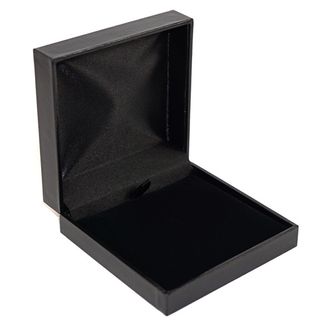 SDLP-PENDANT BOX BLK LEATHERETTE BLK VELVET PAD