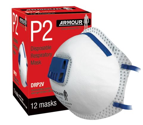 P2 VALVED DUST MASKS