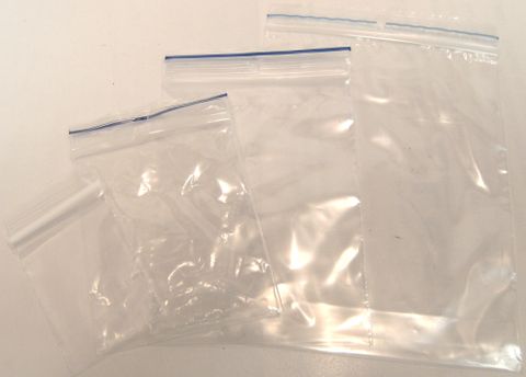 PLASTIC ZIP BAGS 130MM X 200MM (100 PACK)