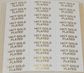 ADHESIVE LABELS