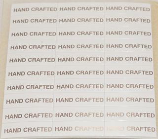 ZETAGS ID LABELS "HAND CRAFTED" (600 PCS)