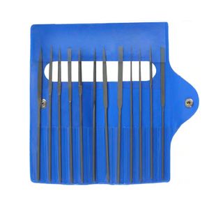 Vallorbe Needle File Set of 12 in Pouch-140mm Cut