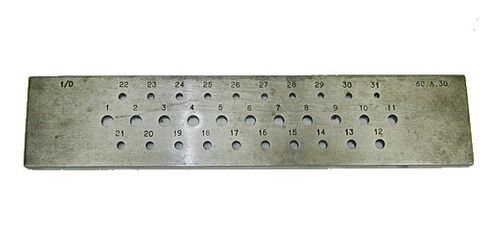 DRAWPLATE ROUND 3 - 6MM / 31 HOLES