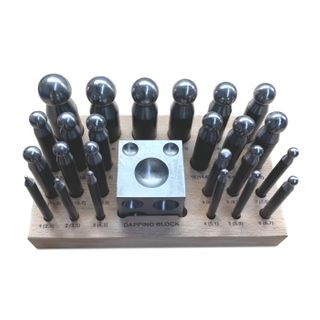 ECONOMY DOMING PUNCH SET 2.3MM-25MM (24)