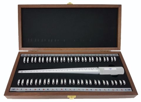 Esca Ring & Finger Gauge Set D-Z+6 Half Sizes