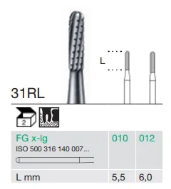 Busch X-Long Cylindrical Bur 31RL