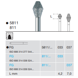 Busch FG Diamond Bur 811