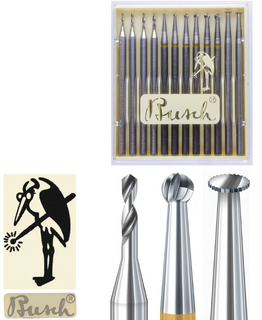 Busch 5120 Carbide Pave Bur Set 0.7-2.3mm