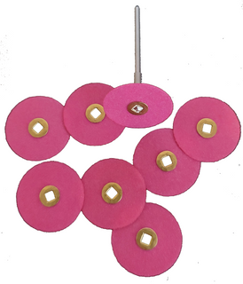 Snap On Disc 21mm - Garnet Plastic Film Coarse