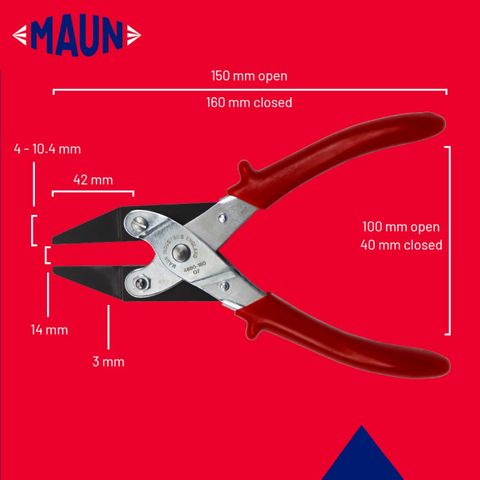 Plier - Maun Smooth Thin Jaws Parallel Plier 160mm