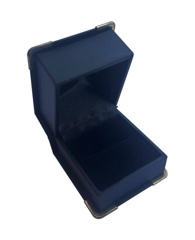 SCG-GOLD CORNER RING BOX BLK BLK VELV PAD