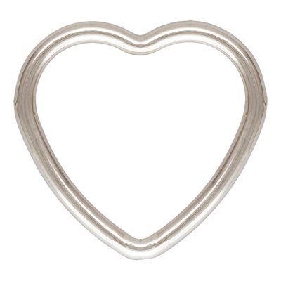 Jump ring - Silver Heart 10mm