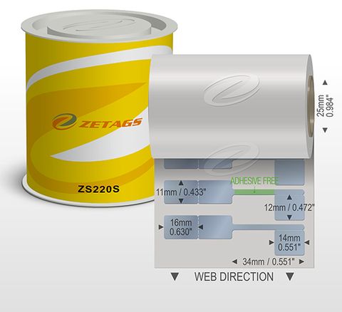ZETAGS METALLIC TAIL TAGS - THERMAL PRINTER