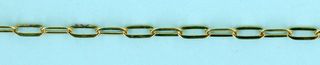 Chain - 14/20 GF Rose paperclip size: 2.4x5.9mm