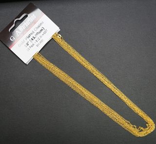 GOLD PLATED CHAIN 18" (45CM) - 12 PACK