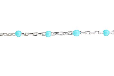 Sterling Silver Enamel Turquoise