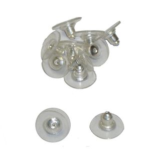 PLASTIC BUTTERFLIES SILVER PLATED (20 PAIRS)