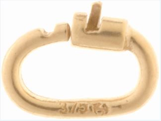 Link Lock - 9ct Yellow 6mm x 4mm