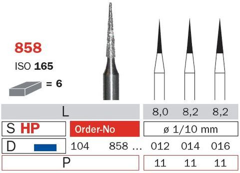 Diaswiss Diamond Bur - Tapered Point