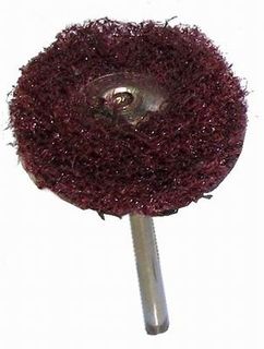 Mini-Buff Mounted Satin Mesh Medium 25mm