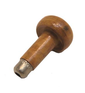 WOODEN HANDLE MUSHROOM SHAPE LONG