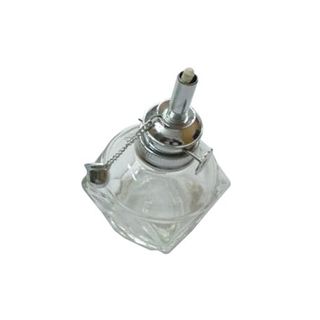 FACETTED GLASS SPIRIT LAMP