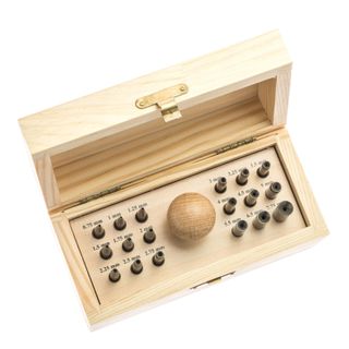 BEZEL SETTING PUNCHES - 18 PIECE WOODEN BOX