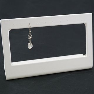 EARRING STAND 5 SET DROP WHITE VINYL