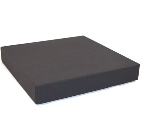 CB20 - NECKLACE BOX BLACK CARDBOARD BLACK PAD