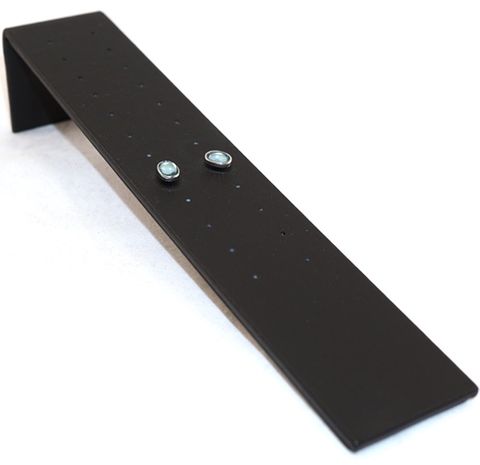 STUD EARRING RAMP BLACK (12 PAIRS)