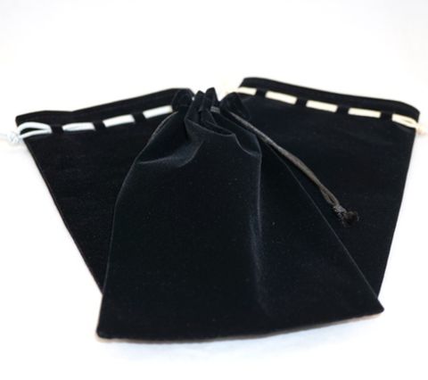 VELVET POUCH XXL BLACK/BLACK 120X185MM