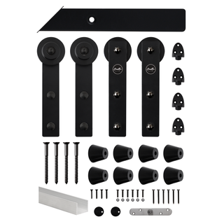 3m Double Barn Door Track Kit BLK