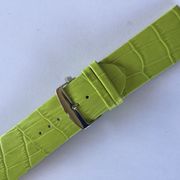 28MM APPLE GREEN ALLIGATOR-GRAIN LEATHER