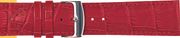 18MM RED ALLIGATOR-GRAIN LEATHER STRAP (613R)