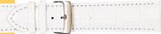 18mm WHITE ALLIGATOR-GRAIN LEATHER STRAP (613R)