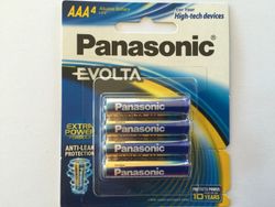 AAA ALKALINE PANASONIC EVOLTA BATTERY