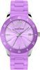 J-L WATCH, 37MM, STEEL, VIOLET SILICONE