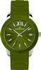 J-L WATCH, 44MM, STEEL, GREEN SILICON ST