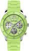 J-L CHRONO, 37MM, STEEL, GREEN SILICON S