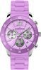 J-L CHRONO, 37MM, STEEL, VIOLET SILICONE