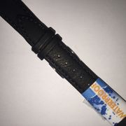 18MM BLACK NAPPACALF LEATHER STRAP (380R)