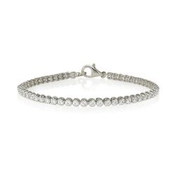 SILVER 4 CLAW SWAROVSKI TENNIS BRACELET (2.50CT)