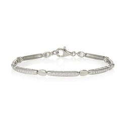 SILVER SWAROVSKI BRACELET (0.50CT)