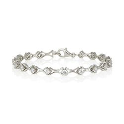 SILVER SWAROVSKI BRACELET (2.25CT)
