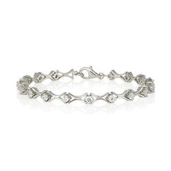 SILVER SWAROVSKI BRACELET (2.25CT)