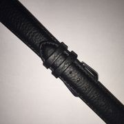 18MM BLACK MADRASCALF STRAP (054R)