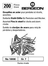 PKT OF 200 TAPERED CLOCK PINS