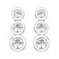 PR SILVER E/RINGS made with Swarovski Zirconia